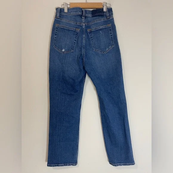 Abercrombie & Fitch Womens Jeans Sz 25 Blue The Ankle Straight Ultra High Rise - Picture 5 of 10